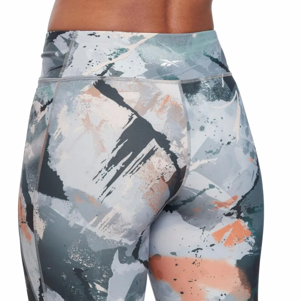 Reebok Apparel Women Lux Allover Print Bold Leggings PUGRY3