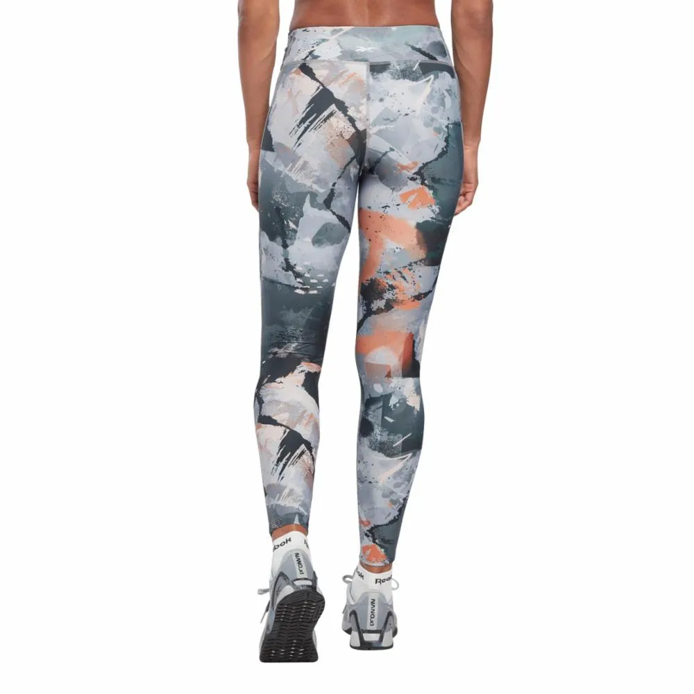 Reebok Apparel Women Lux Allover Print Bold Leggings PUGRY3