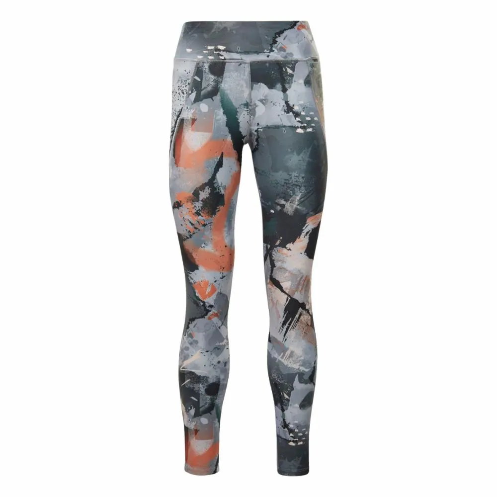 Reebok Apparel Women Lux Allover Print Bold Leggings PUGRY3