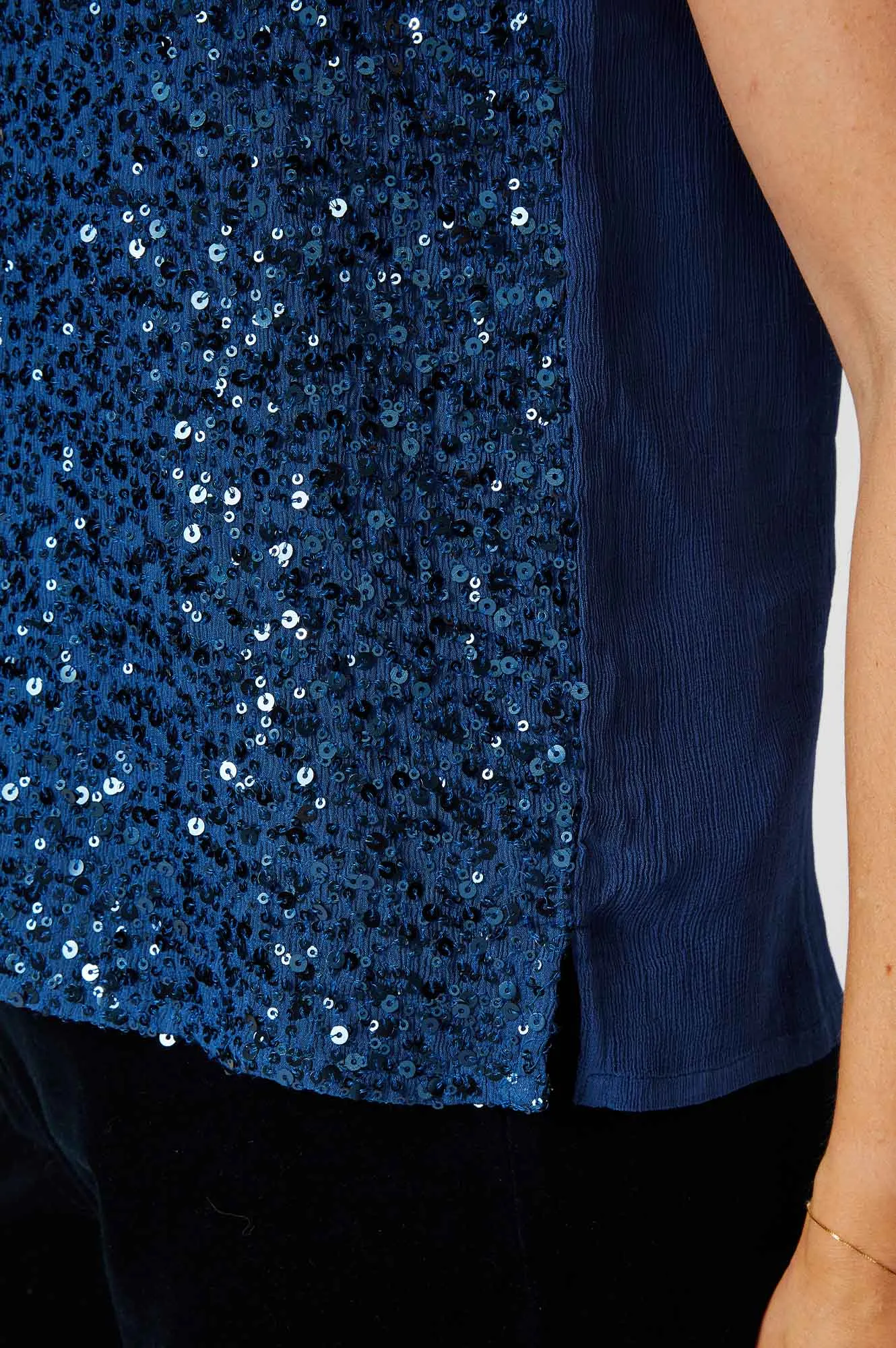 Sequin Cami | Blue