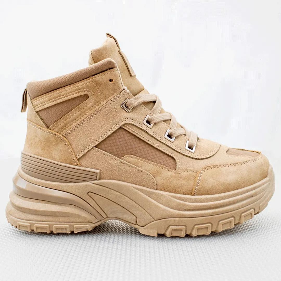 Soviet Mono HI Top  Khaki Boot