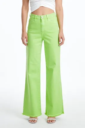 STELLA HIGH RISE WIDE LEG JEANS BYW8138 (BYHE019) GREEN