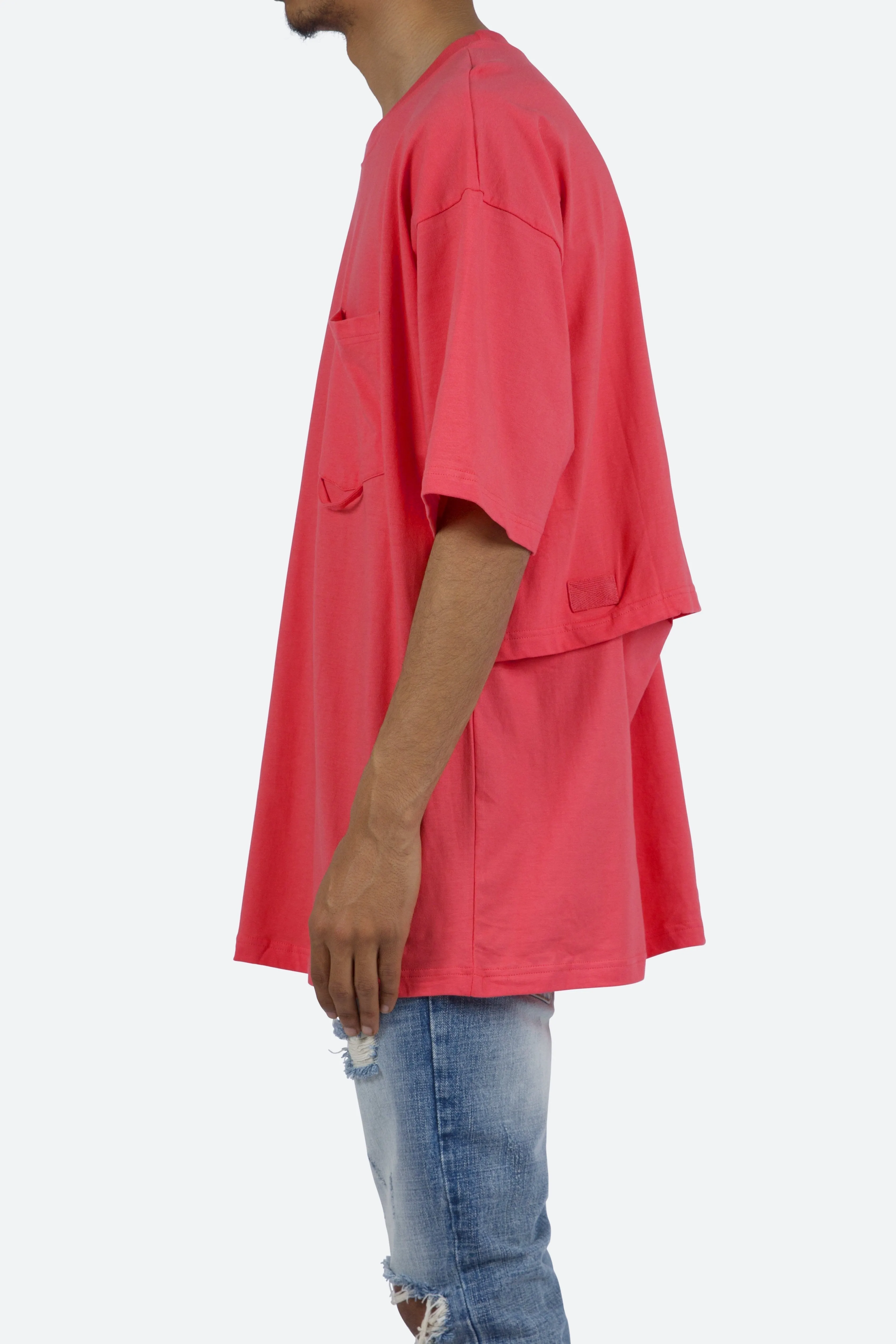 Storm Pocket Tee - Rose