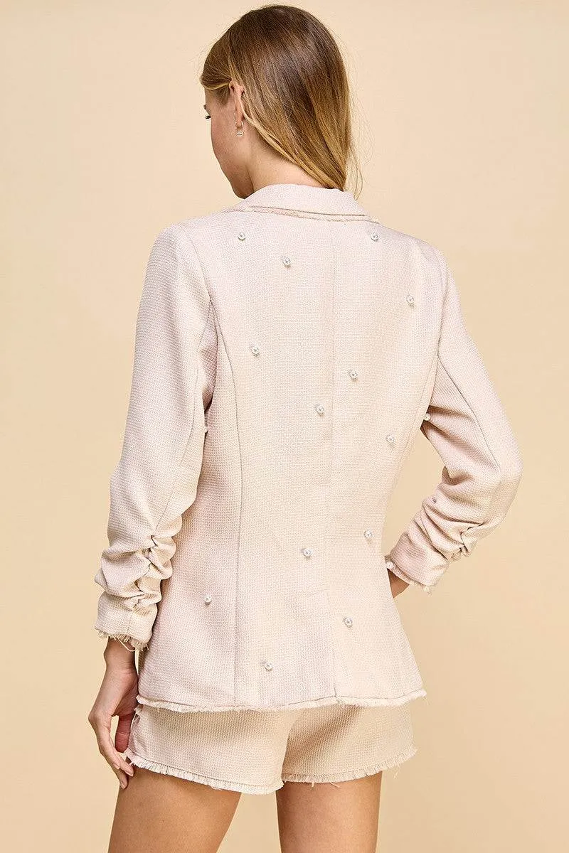 Tatum - Pearl Detail Jacket