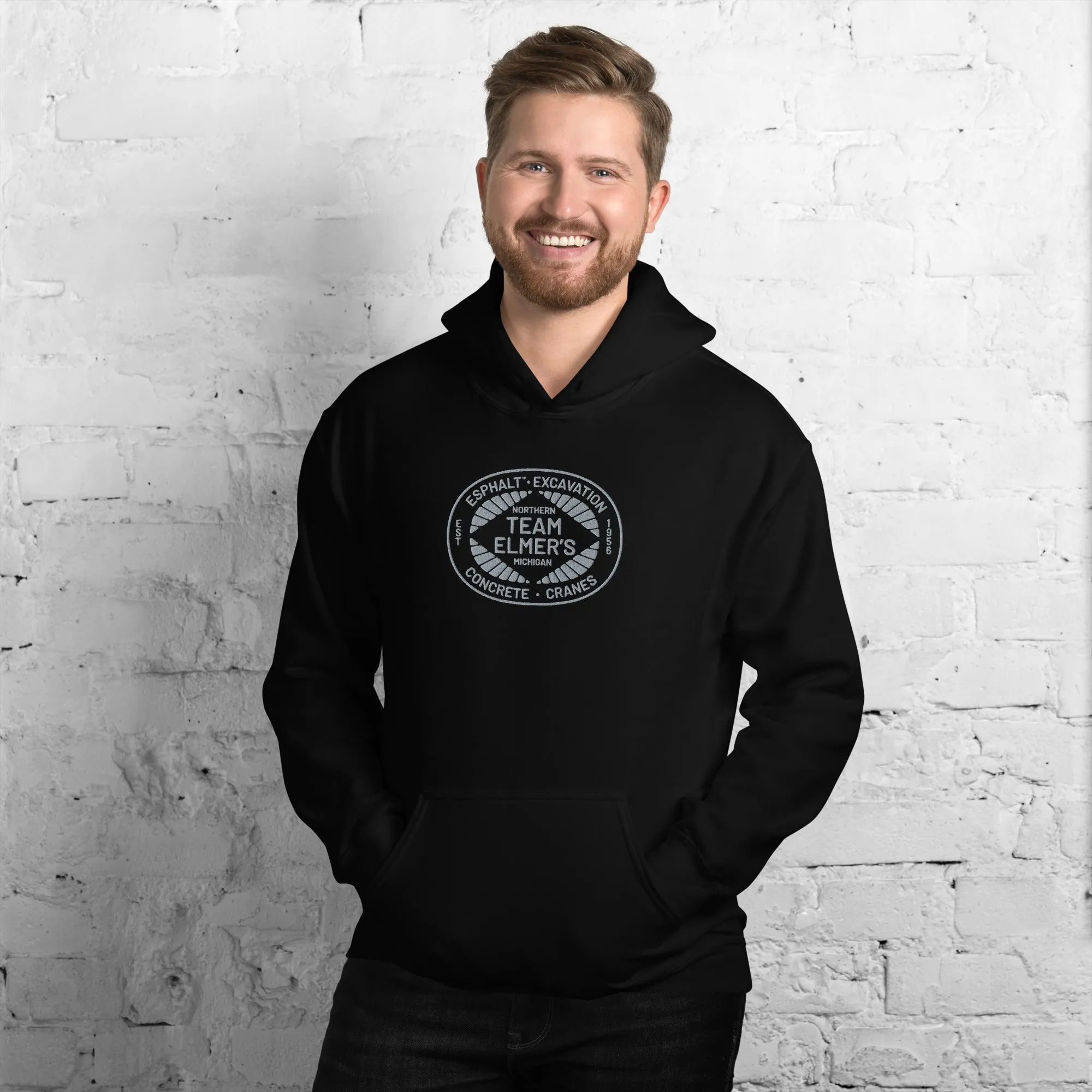 Team Elmer's Embroidered Divisions Unisex Hoodie