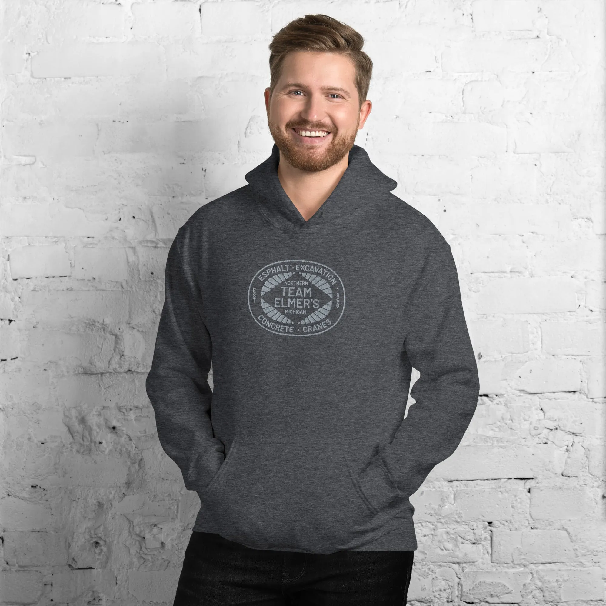 Team Elmer's Embroidered Divisions Unisex Hoodie