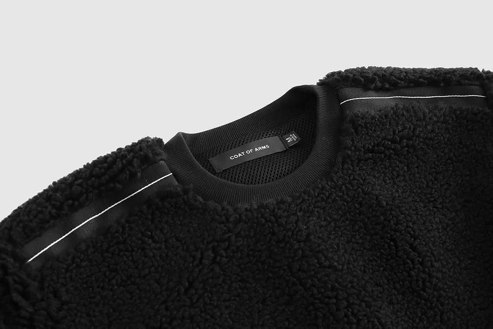 Tech Sherpa Crewneck - Black