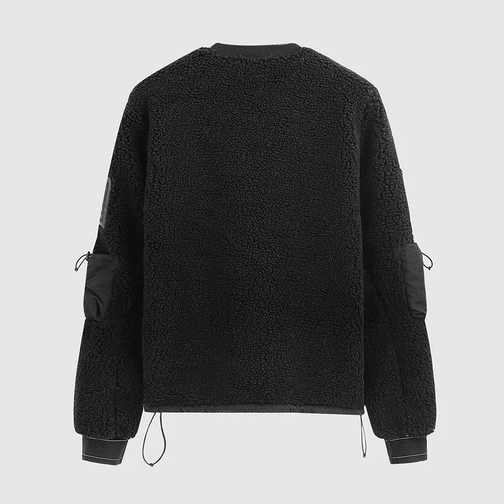 Tech Sherpa Crewneck - Black