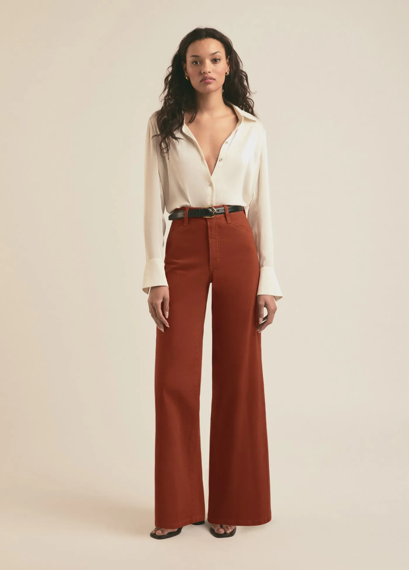 THE COATED MISCHA WIDE LEG