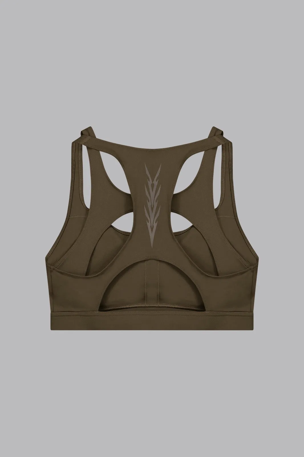 V_SCULPT® CUT OUT SPORTS BRA - Khaki