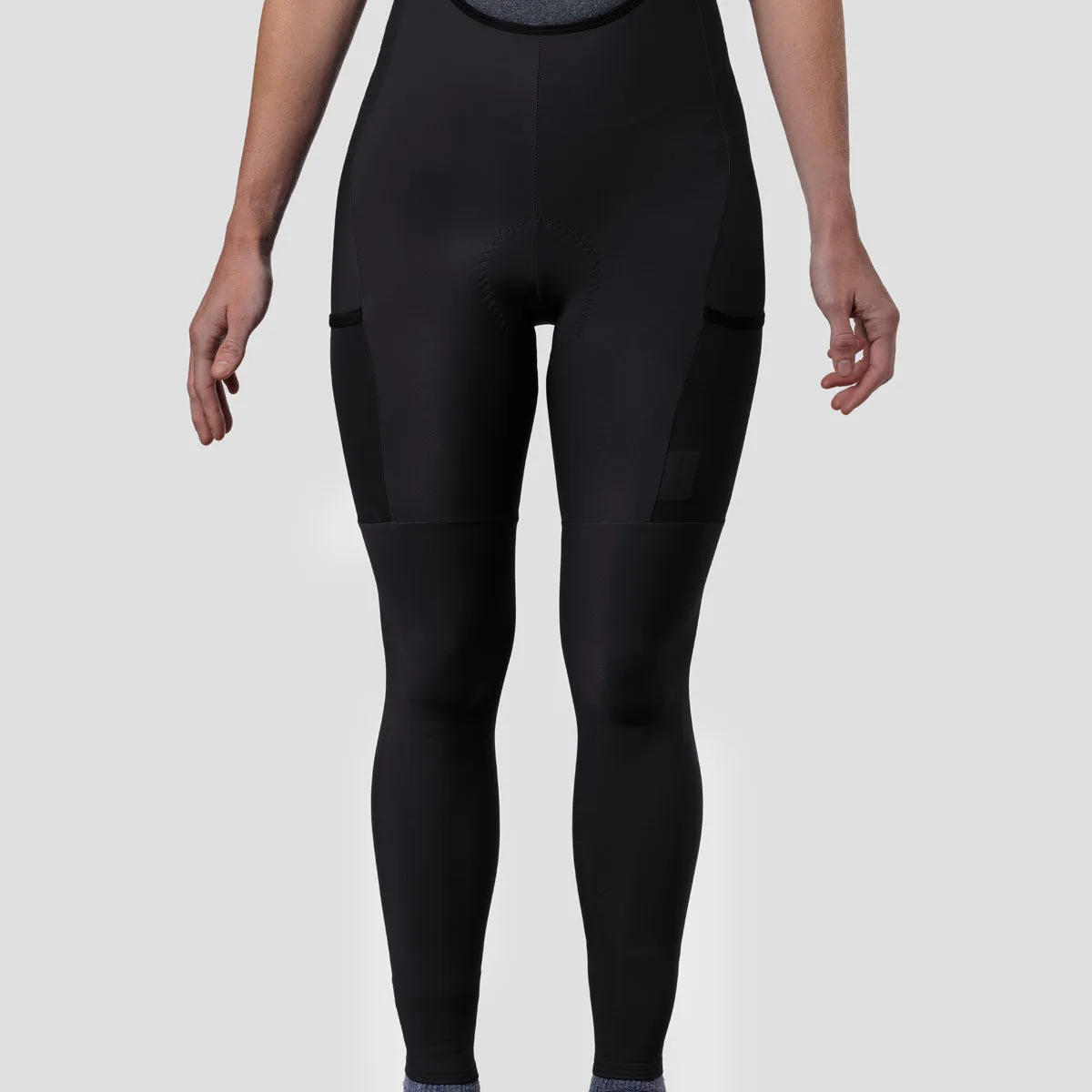 Women's Droptail Thermal Cargo Bib Tight - Obsidian