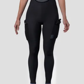 Women's Droptail Thermal Cargo Bib Tight - Obsidian